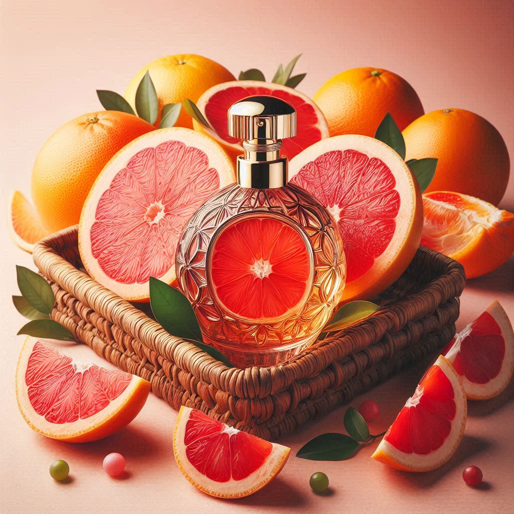 parfum mit grapefruit und blutorange